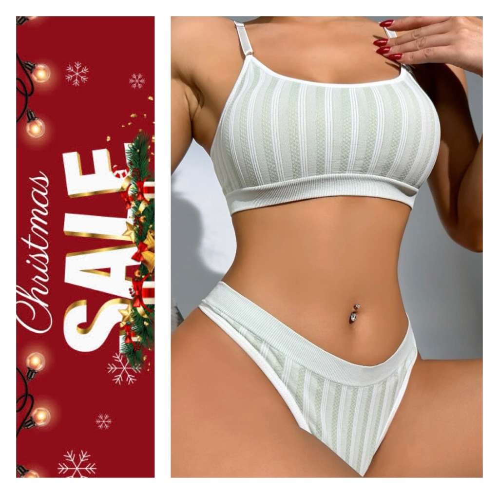 **Christmas Deals: Take 80% Off 2 piece Wireless lingerie  set**