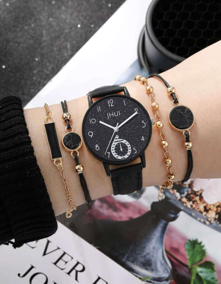 **February Sale: Stunning 5 piece Watch and bracelet set  **