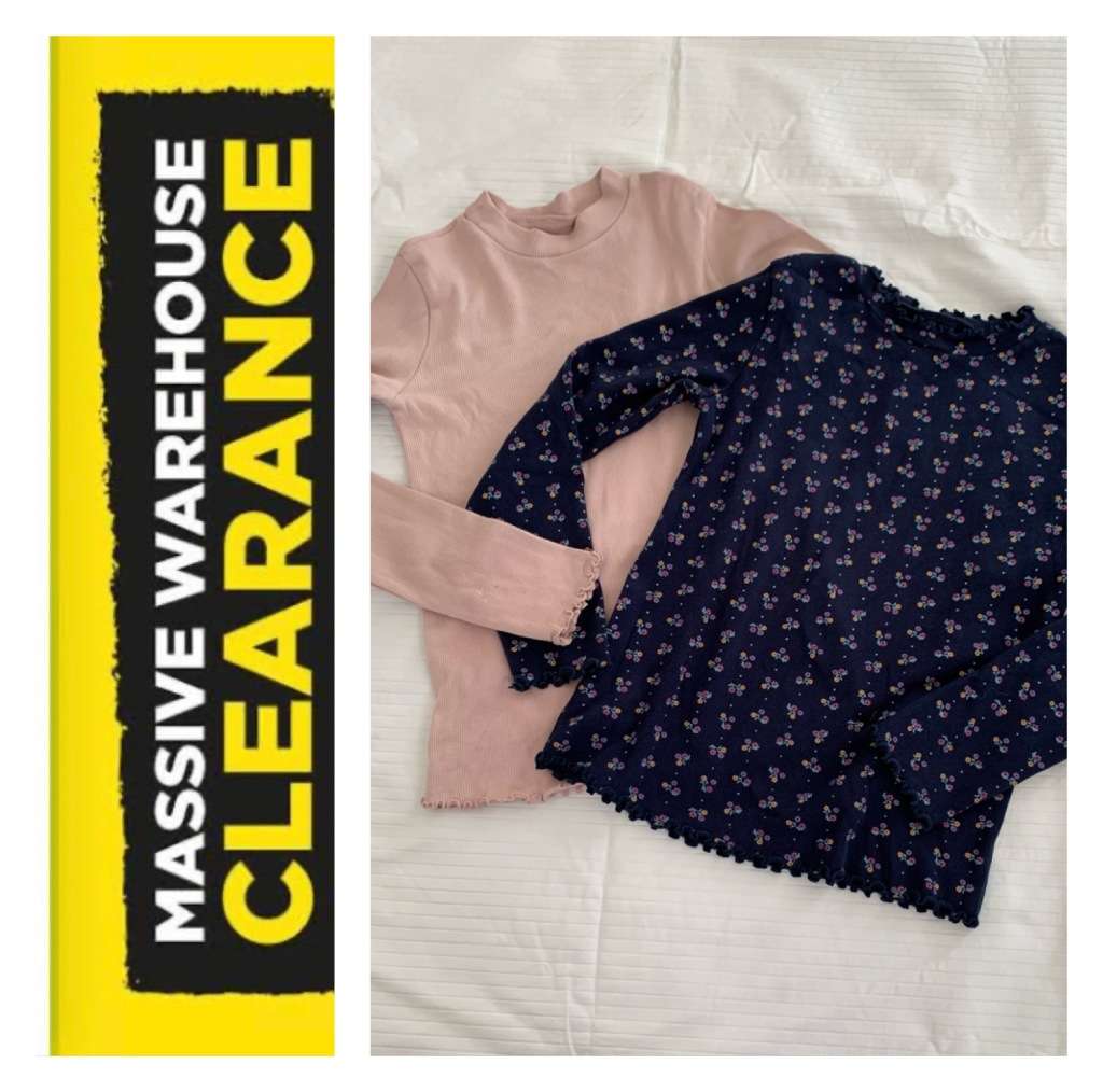 **Warehouse Clearance: 80% off 2 in a pack Woolworths tops**