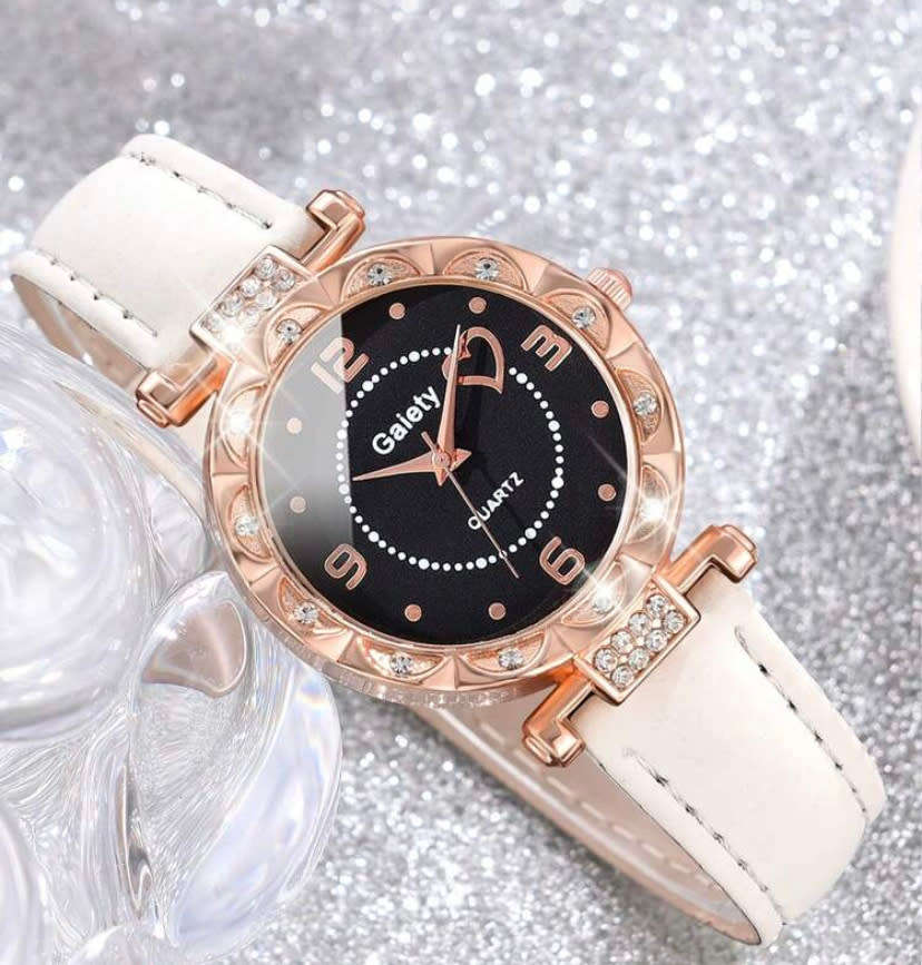 Gorgeous 4 Piece Watch, Necklace, Earrings and Bracelet Set