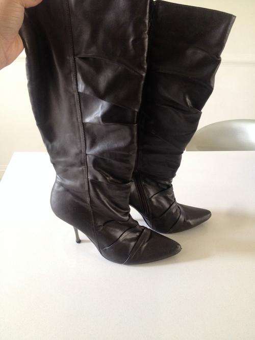YDE Dark Brown Stiletto Boots