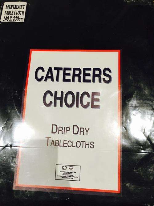 Wonderful Caterers Choice Drip Dry Table Cloths