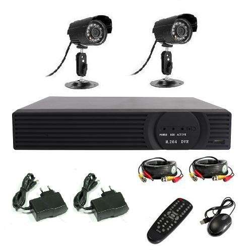 DVR WITH HDMI,4CH H.264 CCTV Standalone DVR 2 CMOS IR Waterproof Outdoor indoor Camera CCTV system d