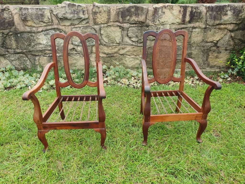 Imbuia set of chairs