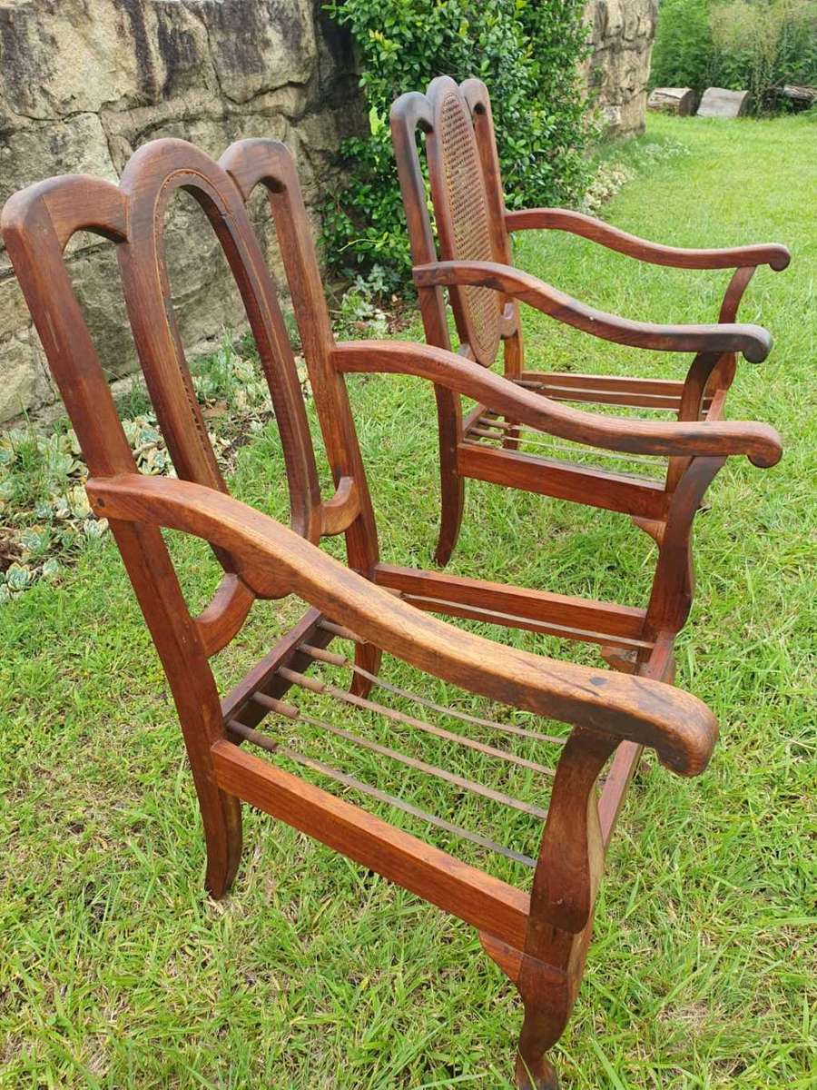 Imbuia set of chairs