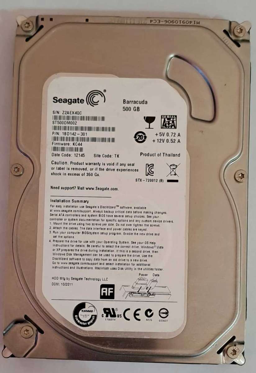 Seagate 500GB HDD 3.5` 7200RPM (Refurbished)