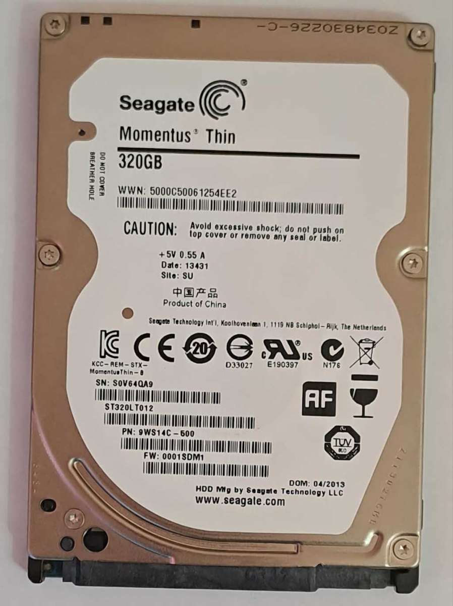 Seagate 320GB HDD 2.5` (Refurbished)