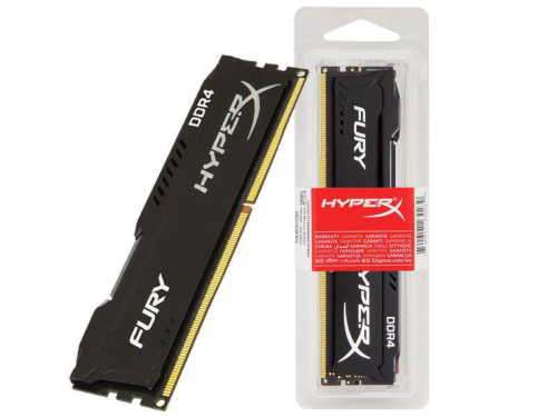 HYPER X FURY BLACK 8GB 1G x 64-Bit DDR4-2400 CL15 288-Pin DIMM