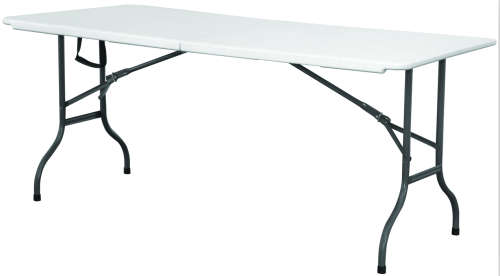 INDOOR/OUTDOOR MULTI-USE MOULDED FOLDING TABLE