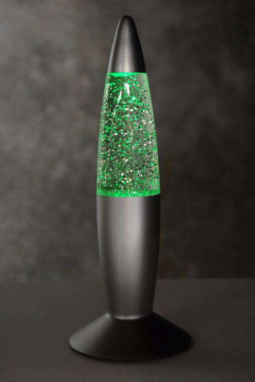 Rocket Style Color Changing Glitter Lamp