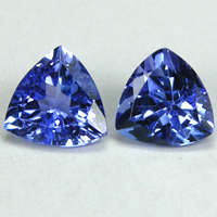 One set of 2 Tanzanites for sale