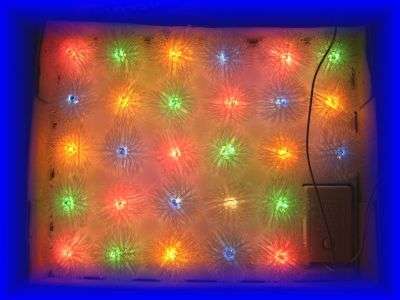 Fuzzy Snowball Christmas Lights