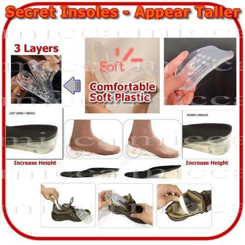 Adjustable Silicone Height Increase Insole