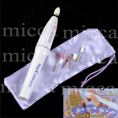 Nail Manicure, Pedicure Tool with 5 Crafted Nail Heads