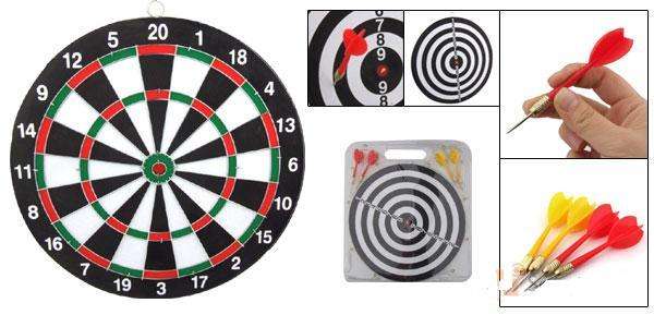 Double-Sided Dartboard Set Bullseye & classic darts