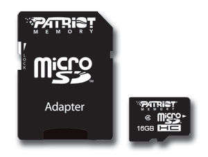 Patriot 16GB MicroSDHC Class 4