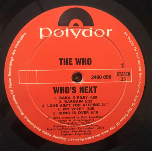 Who`s Next, LP