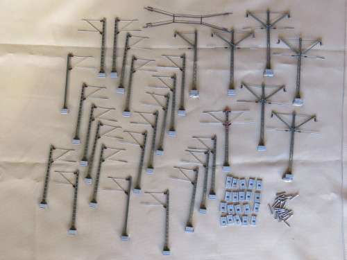 HO catenary masts job lot.