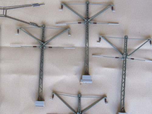 HO catenary masts job lot.