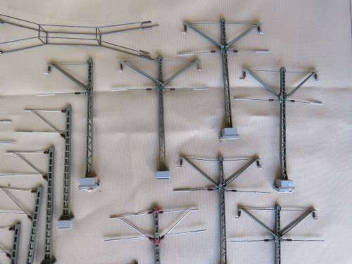 HO catenary masts job lot.
