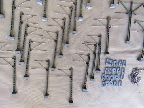 HO catenary masts job lot.