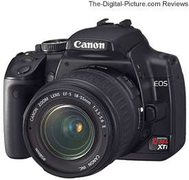 Canon Rebel XTi (USA EOS 400D) with Canon EFS 18-55mm lens & 75-300mm lens & accessories