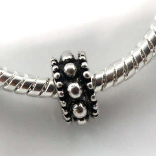 Sterling Silver Plated European Style Charm Bead (NOT cheap alloy - NO Nickel)