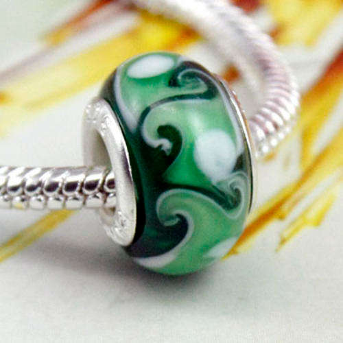 Hand Made European Lampwork Glass Charm Bead