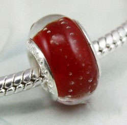 Hand Made European Lampwork Glass Charm Bead