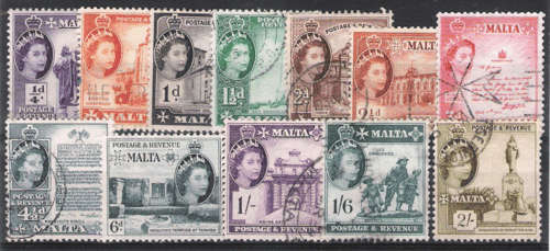 Malta 1956 Short Set to 2/ Used