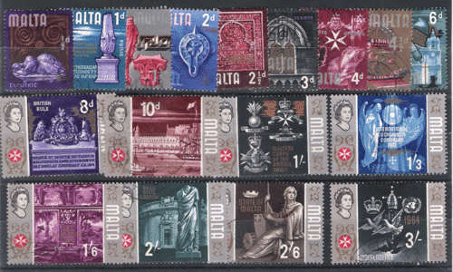 Malta 1965 Short Set to 3/ Used