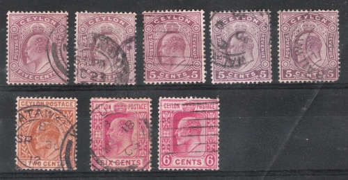 Ceylon Edward VII Mix Used Shades