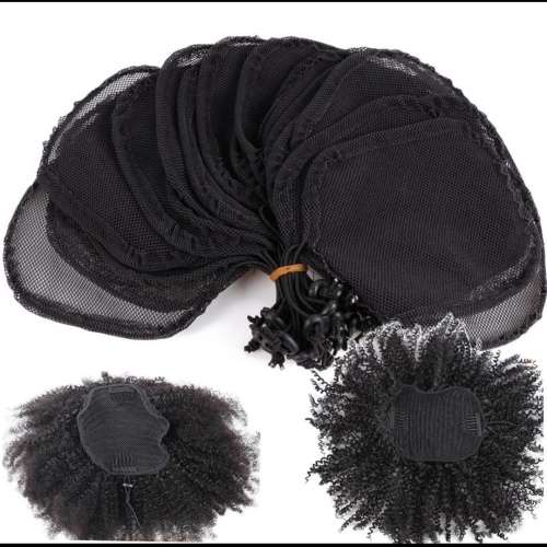 Ponytail hairnet Set of 3 with Free Wigcombs