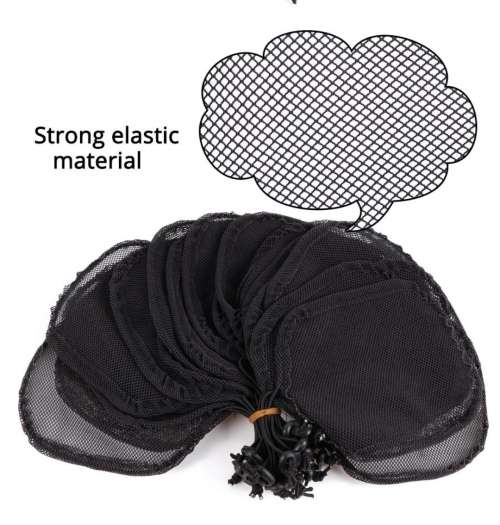 Ponytail hairnet Set of 3 with Free Wigcombs