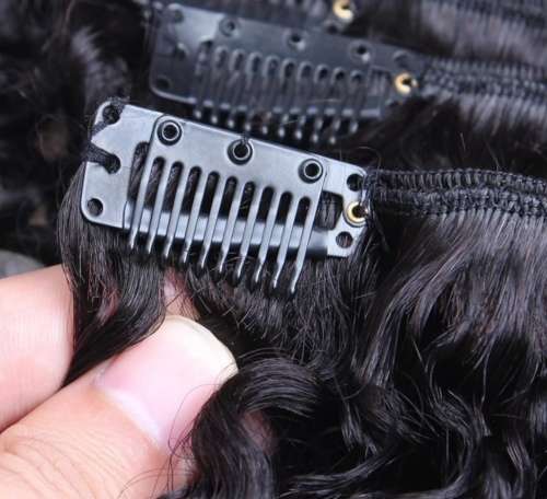Black hair extension clips wigs toupee
