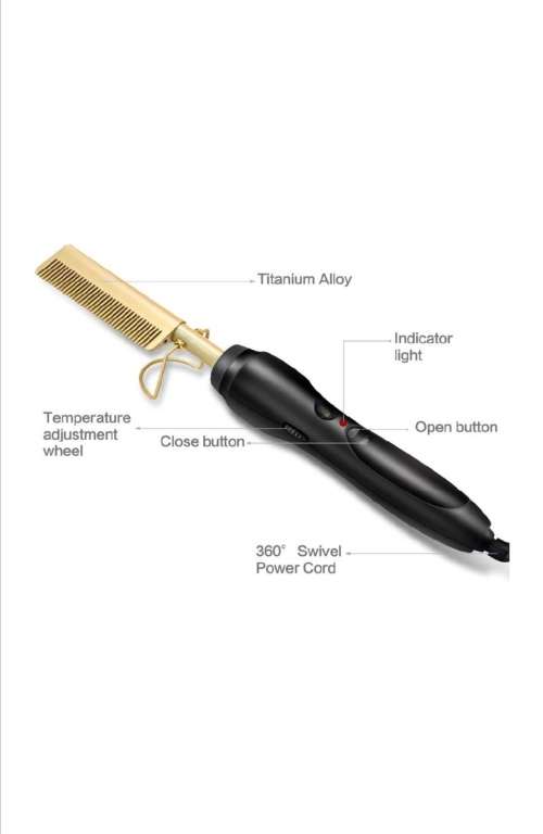 Andis High Heat Ceramic Hotcomb Hair Straightener