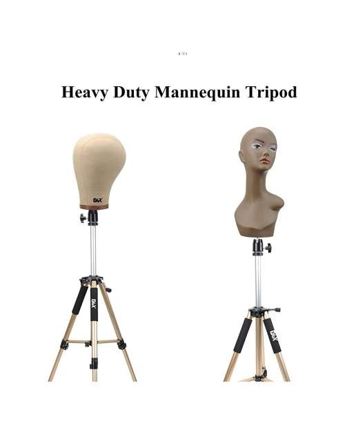 GEX Tripod Training  Canvas Block Headstand Aluminium Alloy Round Leg Strong Cosmetology with Bag