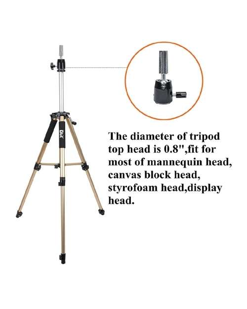 GEX Tripod Training  Canvas Block Headstand Aluminium Alloy Round Leg Strong Cosmetology with Bag