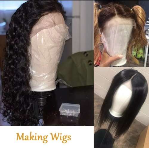 Canvas Head Set Mannequin Block Head Display Head T-pins & Head holder