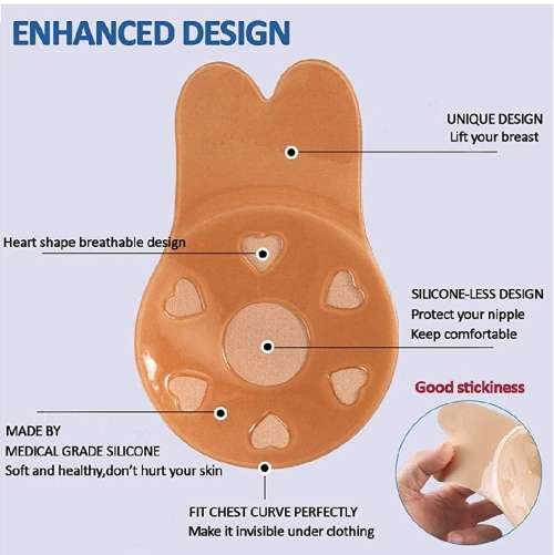 Pish up Tape Breast Reusable Lift Tape Intimates Sexy Underwear Women Invisible Nipple Cover