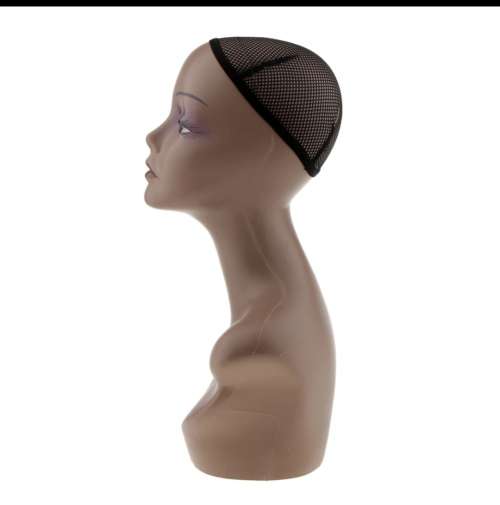 Female Mannequin Head Shoulder Bust Wig Hat Jewelry Necklace Display Model