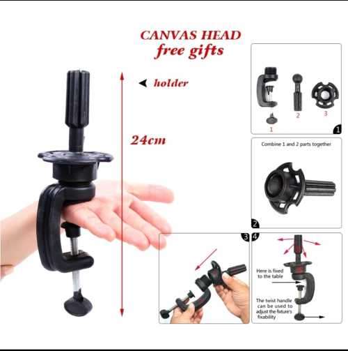 Canvas Head Set Mannequin Block Head Display Head T-pins & Head holder