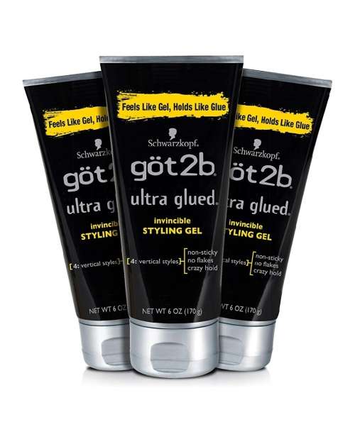 Got2b (Pack of 3)Ultra Glued FREE SHIPPING Invincible Styling Hair Gel
