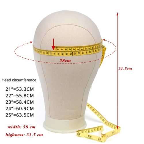 Canvas Head Set Mannequin Block Head Display Head T-pins & Head holder