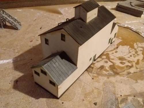 Engine shed and building