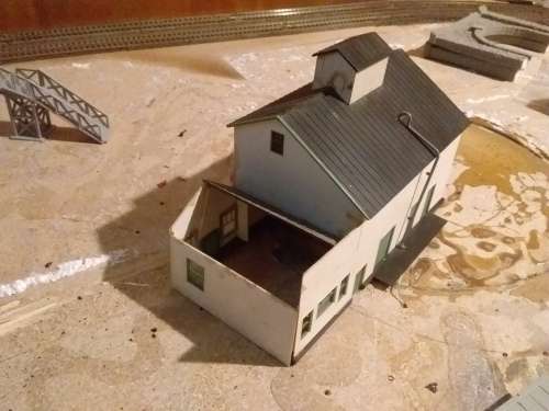 Engine shed and building