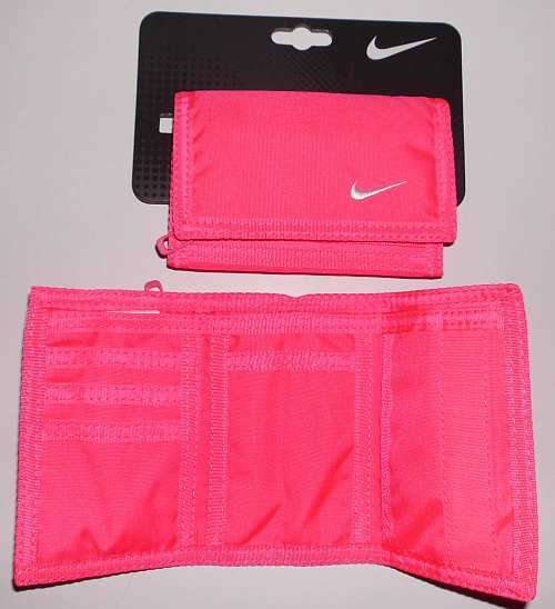 Nike Pink Wallet - zipped coin pocket