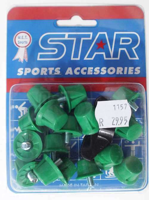 Basic Football Rugby studs - green