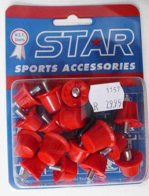 Basic Football Rugby studs - red