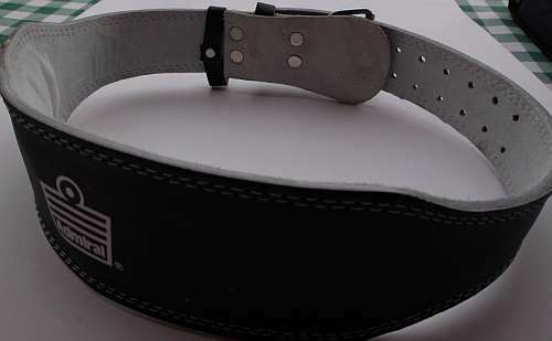 Leather weightlifting belt large - 95cm